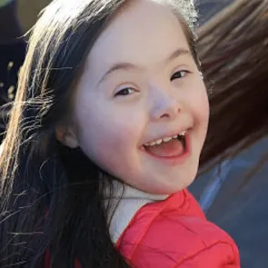 little girl with down syndrome