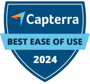 Captera Best Ease of Use 2024 badge